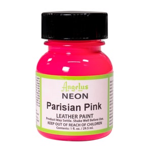 Angelus Neon Parisian Pink Acrylic Leather Paint