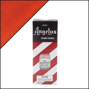 Angelus Tan Leather Dye 3oz - Tan - Leather Shoe Dye
