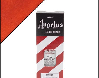 Angelus Tan Leather Dye 3oz - Tan - Leather Shoe Dye