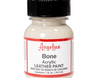 Angelus Bone Acrylic Paint 1oz - Leather Acrylic Paint - Shoe Paint - Custom Shoe Paint