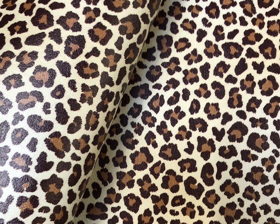 Animal print on sale faux leather fabric