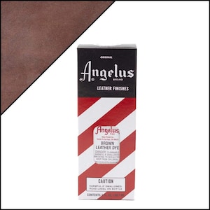 Angelus Brown Leather Dye 3oz - Brown - Leather Dye
