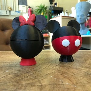Mickey and Minine Mouse Matching Engagement Ring Box