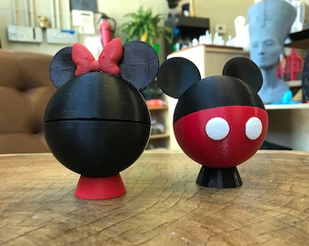 Mickey and Minine Mouse Matching Engagement Ring Box