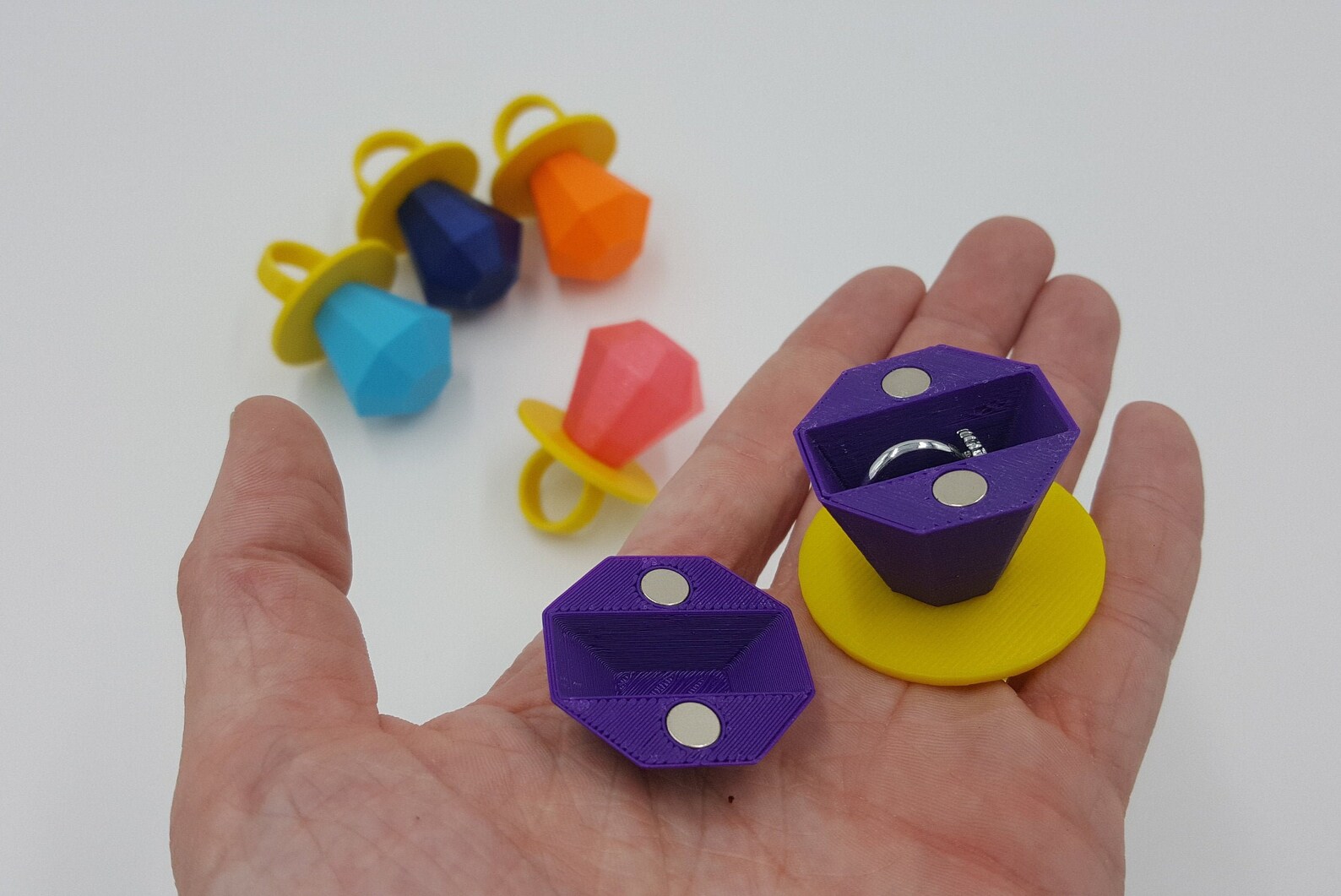 Ring Pop Box 3D Printed Proposal Wedding Ring Box or Ring | Etsy