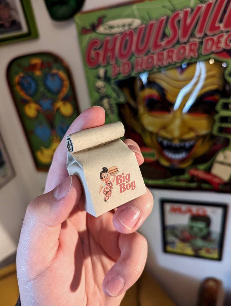 BIG BOY miniature bag (KEYCHAIN + Magent + Ornament options)