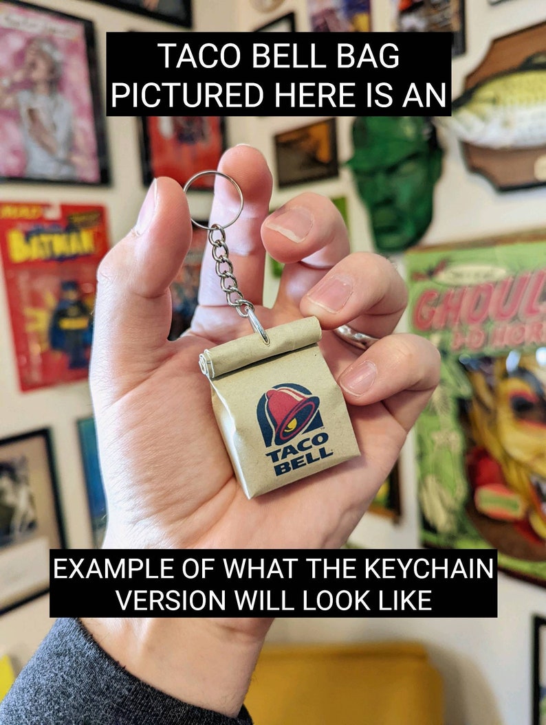 SHAKE SHACK miniature bag keychain/MAGNET/ornament options image 2