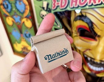 NATHAN'S miniature bag (KEYCHAIN + ornament options)