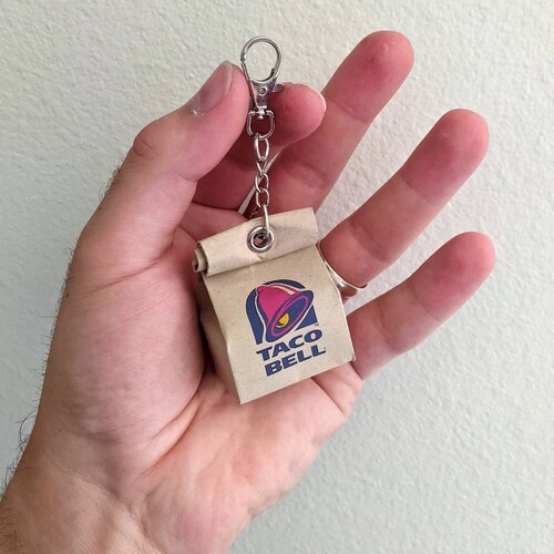 Taco Bell Hot Sauce Packet Keychain Etsy