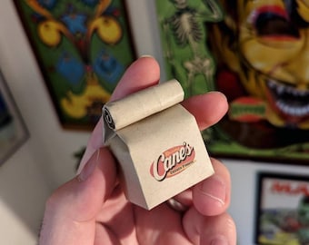 RAISING CANE'S miniature bag (KEYCHAIN + ornament options)