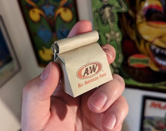 A&W miniature bag (KEYCHAIN + ornament options)