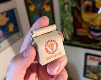 POPEYES miniature bag (KEYCHAIN + ornament options)