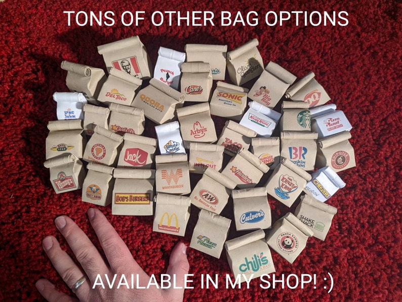 SHAKE SHACK miniature bag keychain/MAGNET/ornament options image 4