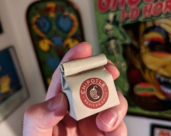 CHIPOTLE miniature bag (KEYCHAIN + ornament options)