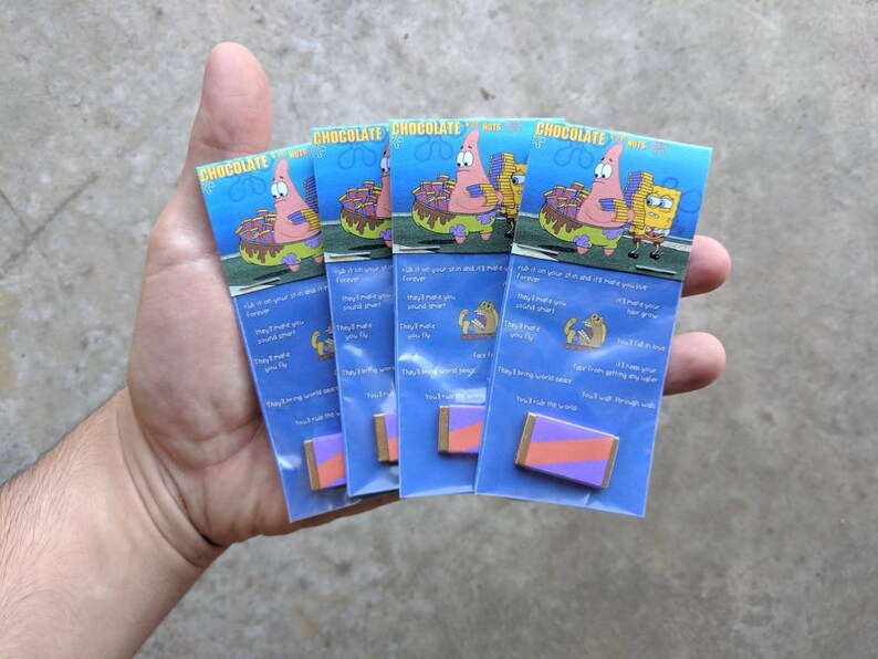 SPONGEBOB Chocolate Bar Etsy