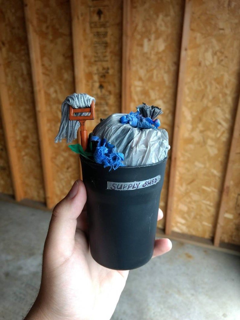 RANDOM Decorative Miniature TRASH CAN Etsy