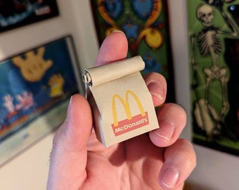 MCDONALD&#39;S miniature bag (Keychain + MAGNET + Ornament options)