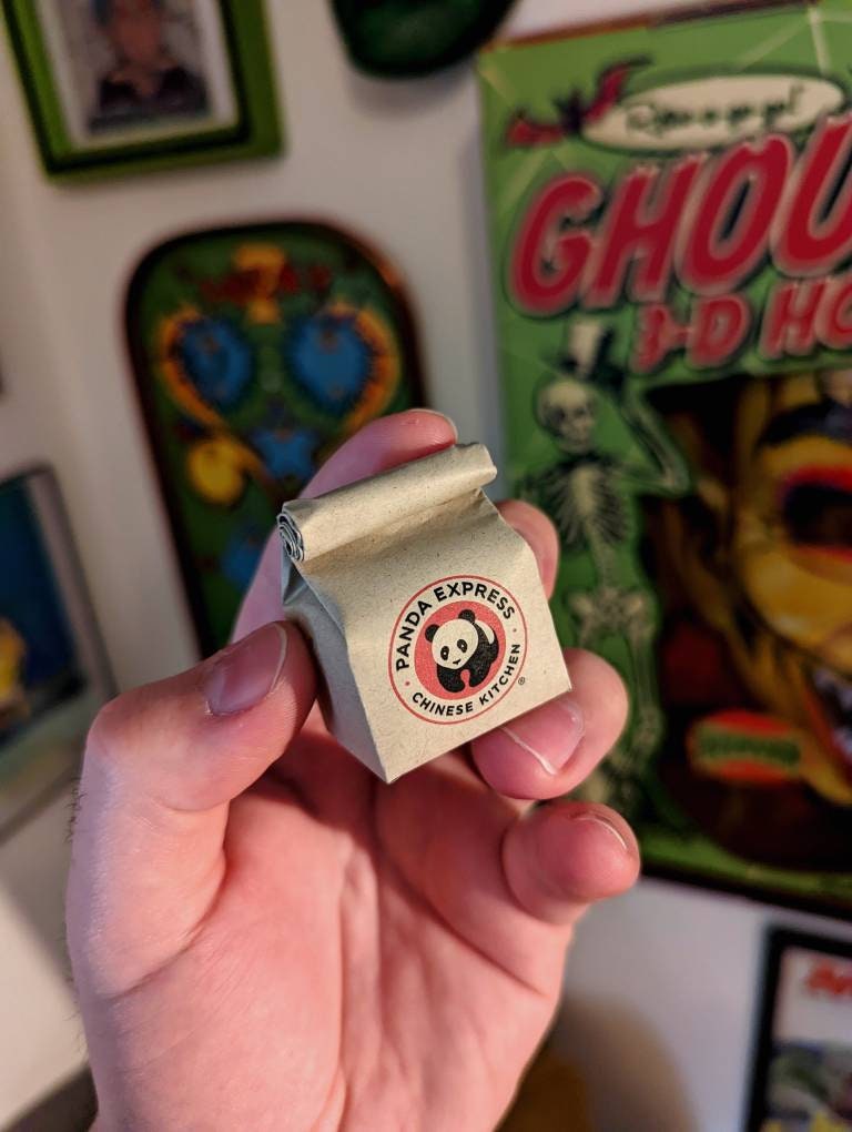 PANDA EXPRESS miniature bag (KEYCHAIN + Magnet + Ornament options)