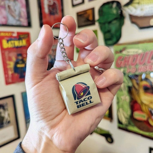 Taco Bell Hot Sauce Packet Keychain Etsy