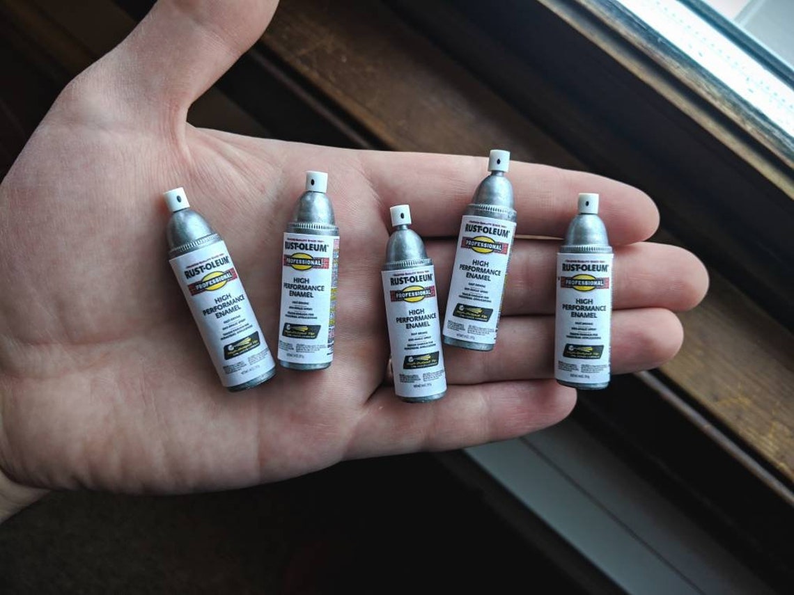 Miniature SPRAY PAINT Cans Etsy