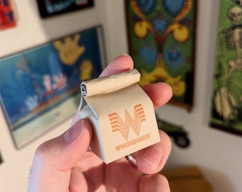 WHATABURGER miniature bag (KEYCHAIN + ornament options)