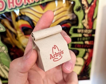 ARBY'S miniature bag (KEYCHAIN + ornament options)