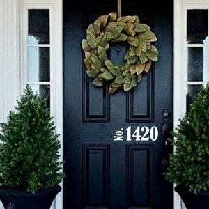 Door Number | Vinyl Decal | Modern Farmhouse Door | Door Decor | Vinyl Sticker | Address | Front Door Number | Front Door Decor