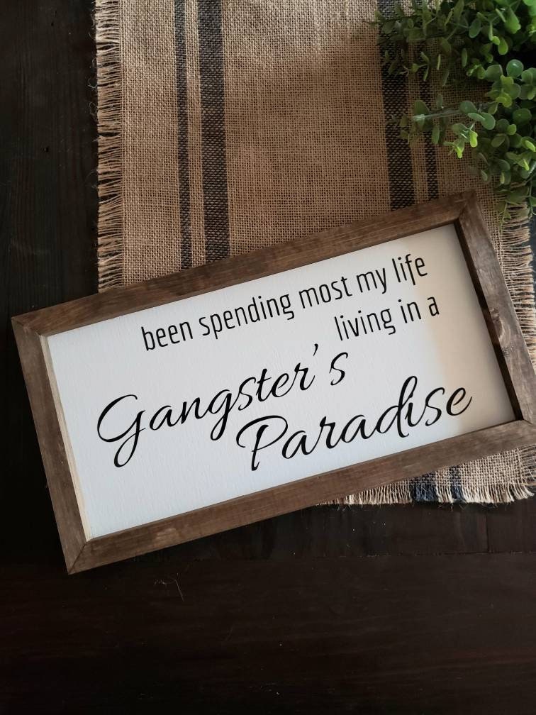 paradise lyrics Sticker for Sale by khongor1020