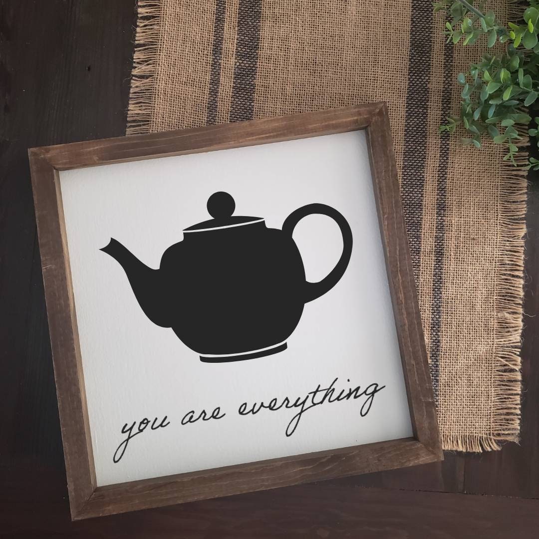 Jim and Pam Teapot You Are Everything the Office Quote Etsy