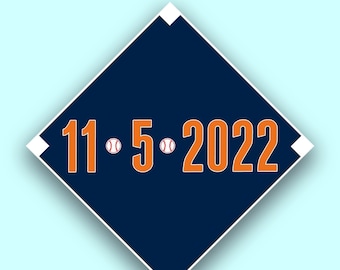 Houston Astros Decal - Houston Astros Gift - 11/5/2022 World Series Sticker