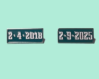 Philadelphia Eagles Super Bowl Pin Set - 2018 & 2025