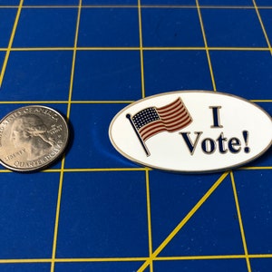 I Vote Lapel Pin Election Pin Political Pin Election Gift Political Gift image 7