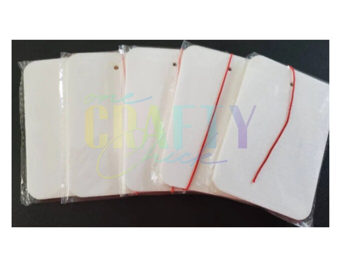 Sublimation Blank Air Fresheners 5 in a Set Etsy
