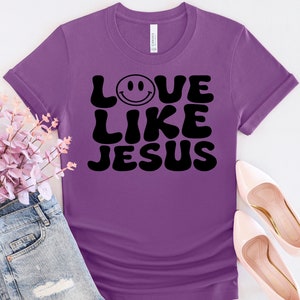 READY TO PRESS Screen Print Transfer-Love Like Jesus-Screen Print Ready For Press Heat Transfer Only Black Color
