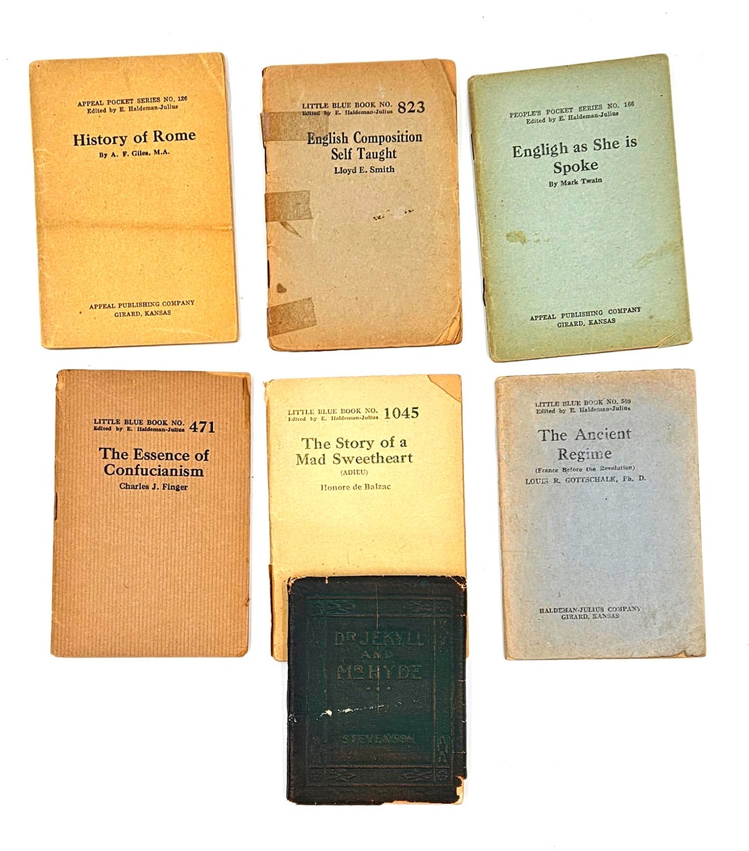 1920 s lot of little blue books appeal pocket series and little