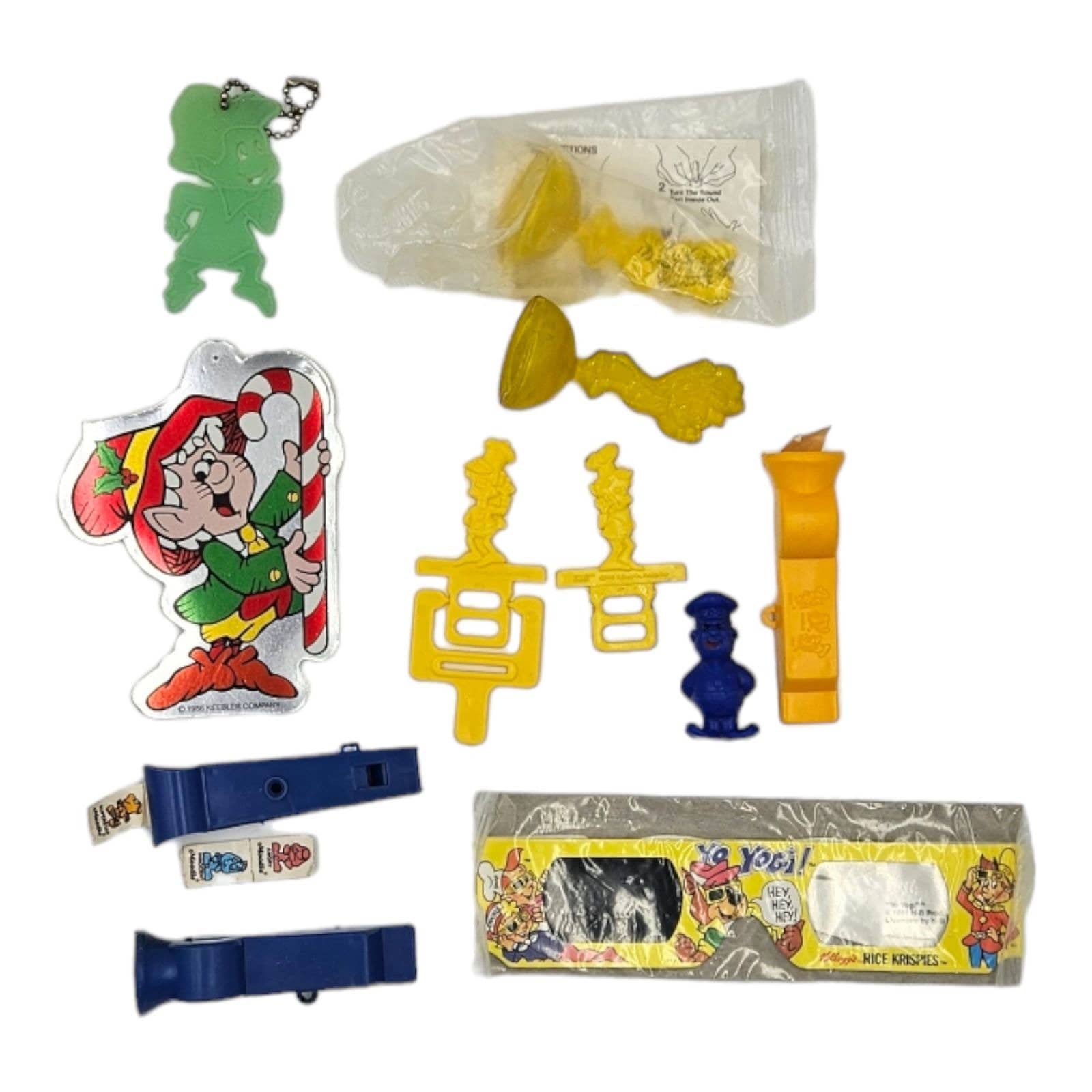 Lot of Vintage Rice Krispies Cereal Toys 1970s-90s - Collectible