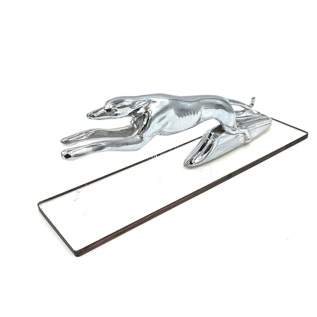 Vintage Greyhound Hood Ornament Etsy