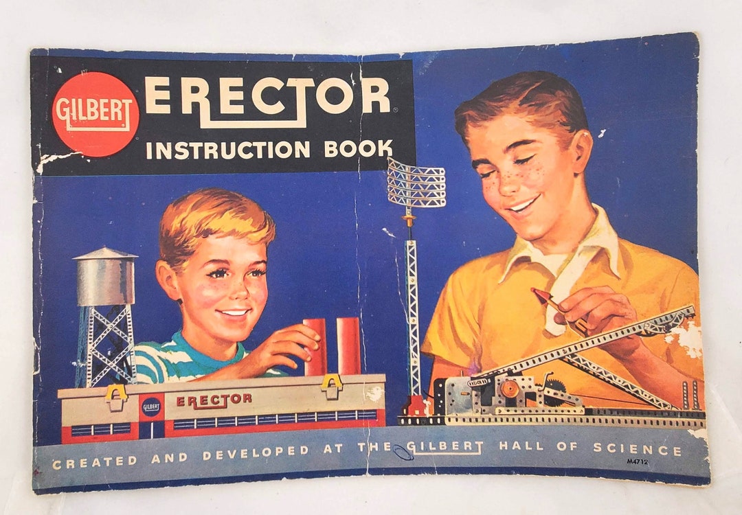 Gilbert Erector Instruction Book 1959 Etsy