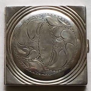 Vintage Sterling Silver Compact Made in Canada