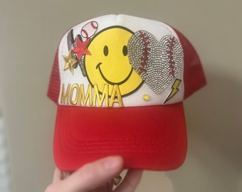 Baseball Mom Trucker Hat