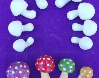 Ceramic Bisque Mushrooms to Paint