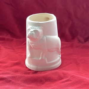Bisque Bull Dog Mug Ready to Paint