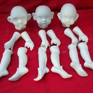 Elves Twiddle, Piddle, Fiddle Bisque to Paint