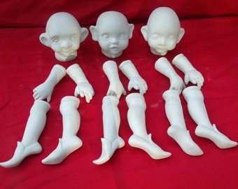 Elves Twiddle, Piddle, Fiddle Bisque to Paint