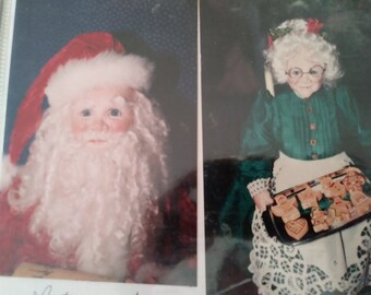 Santa and Mrs Clause Bisque Dolls