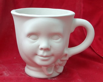 Helper Mug Cup Bisque to Paint