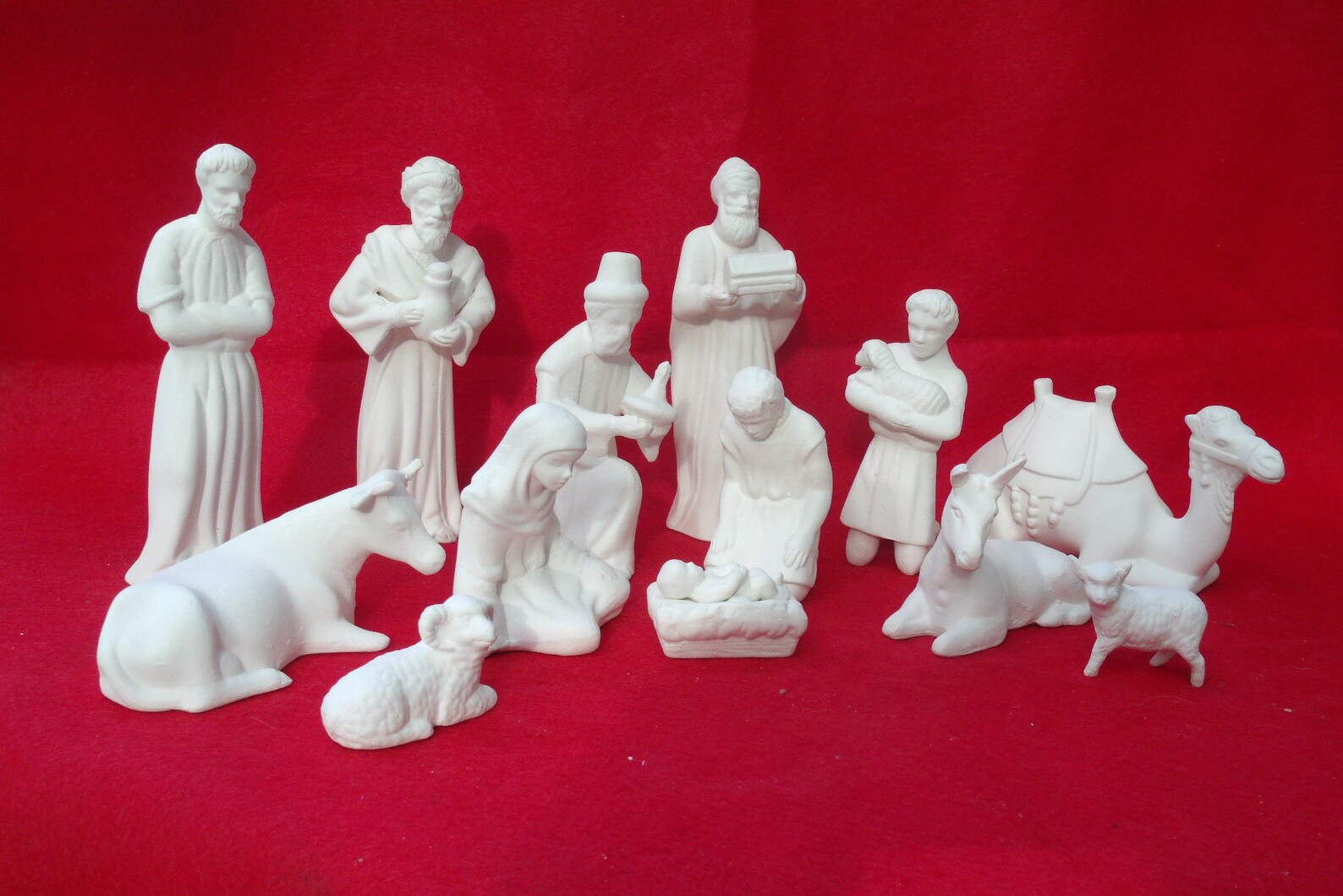 Bisque Nativity Set to Paint Etsy