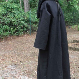 Hooded Robe in Black image 4