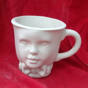 Shena Mug Cup Bisque to Paint