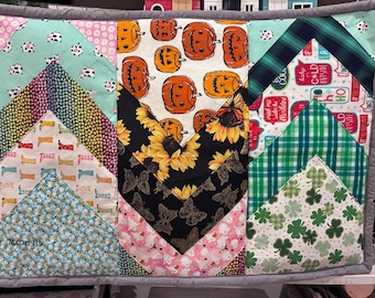 Custom Memory Dog Bandana Quilt – Upcycled Pet Quilt Made From Your Bandanas